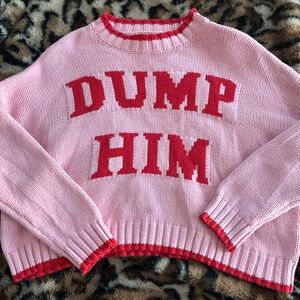 Dump Him knitted sweater